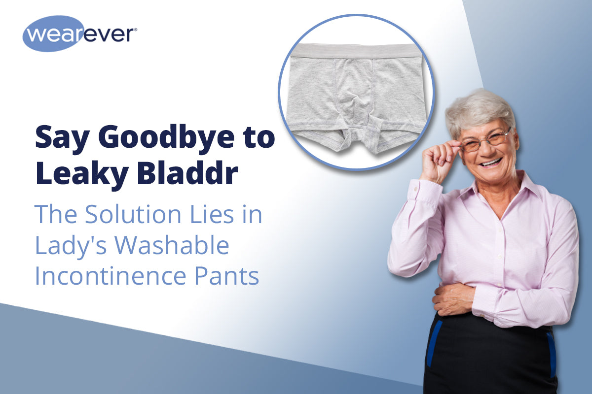 Wearever Women's Lovely Lace Incontinence Underwear, Regular Absorbency Bladder  Control Panties, Reusable Single Pair 